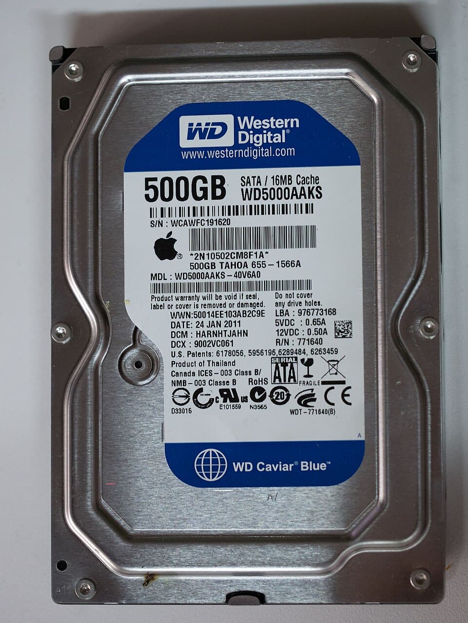 WD Blue 500GB Desktop Hard Drive (WD5000AZLX)